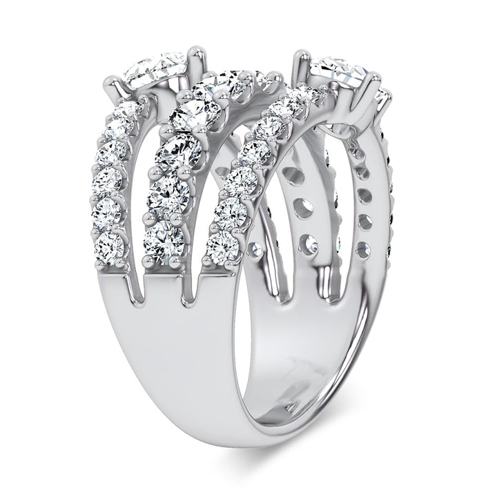 14K 2.93CT Certified Lab Grown Ring