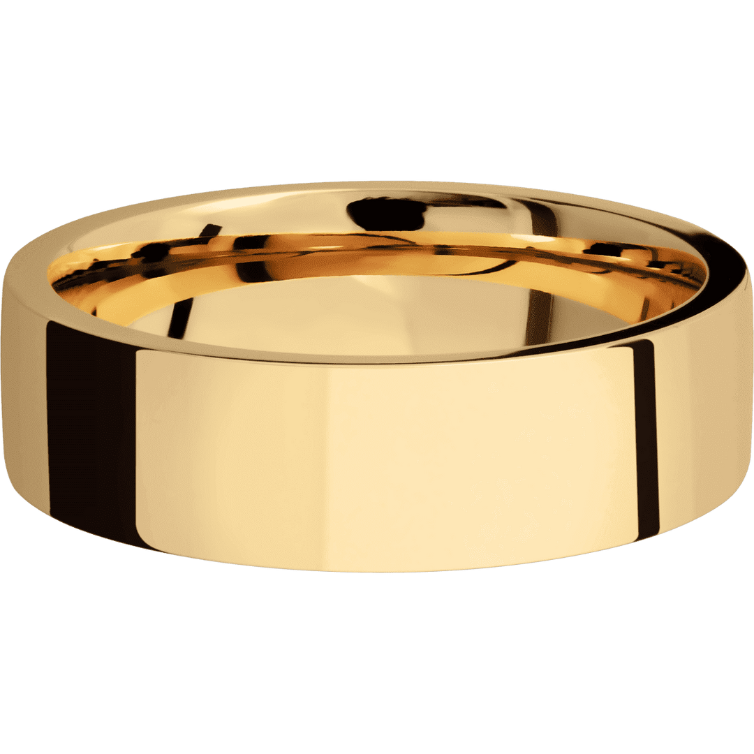 18K Yellow Gold + Polish Finish