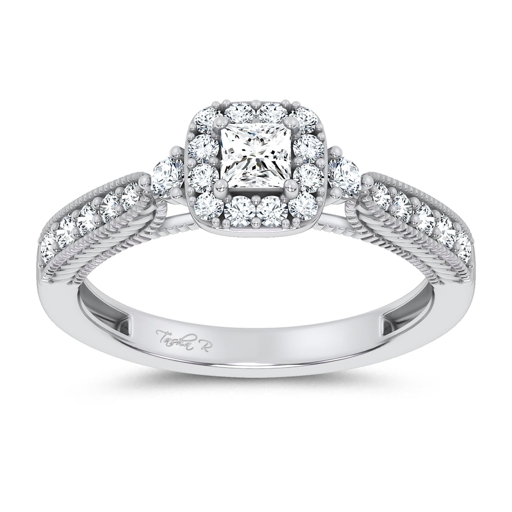 14K 0.55CT Certified Lab Grown Promise Ring