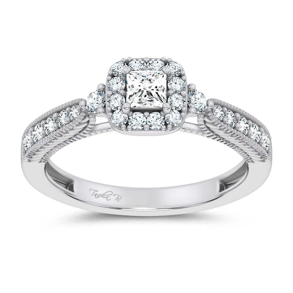 14K 0.55CT Certified Lab Grown Promise Ring