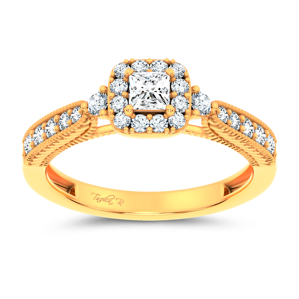 14K 0.55CT Certified Lab Grown Promise Ring