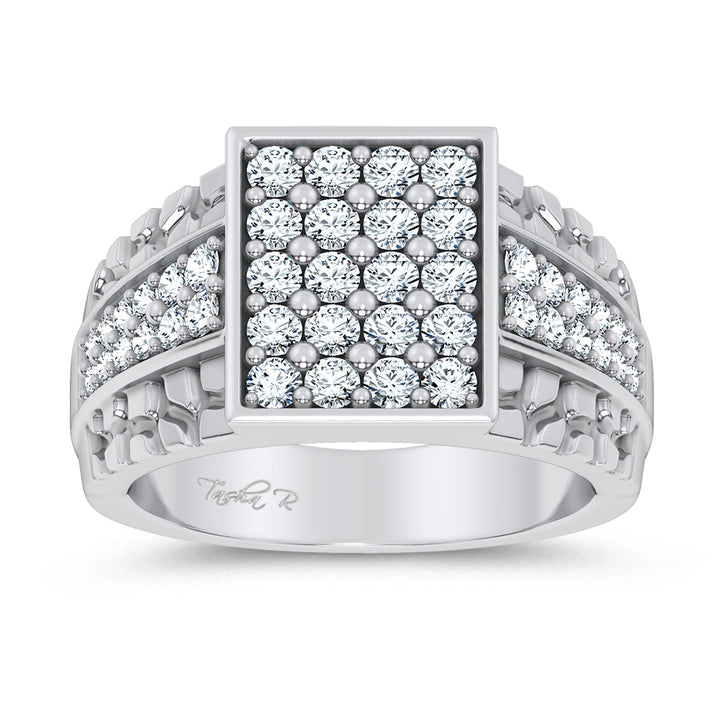 14K 1.50CT LAB GROWN Diamond Mens Ring