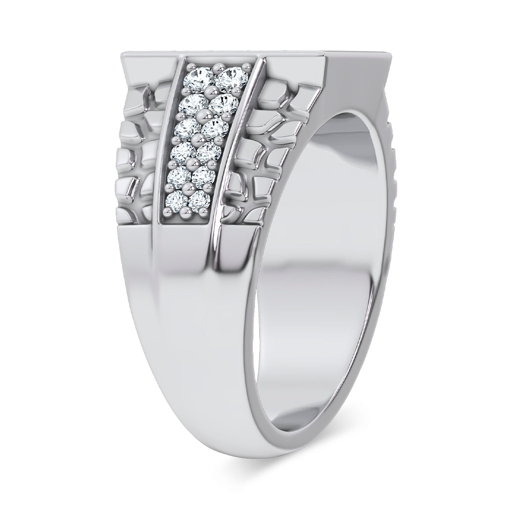 14K 1.50CT LAB GROWN Diamond Mens Ring
