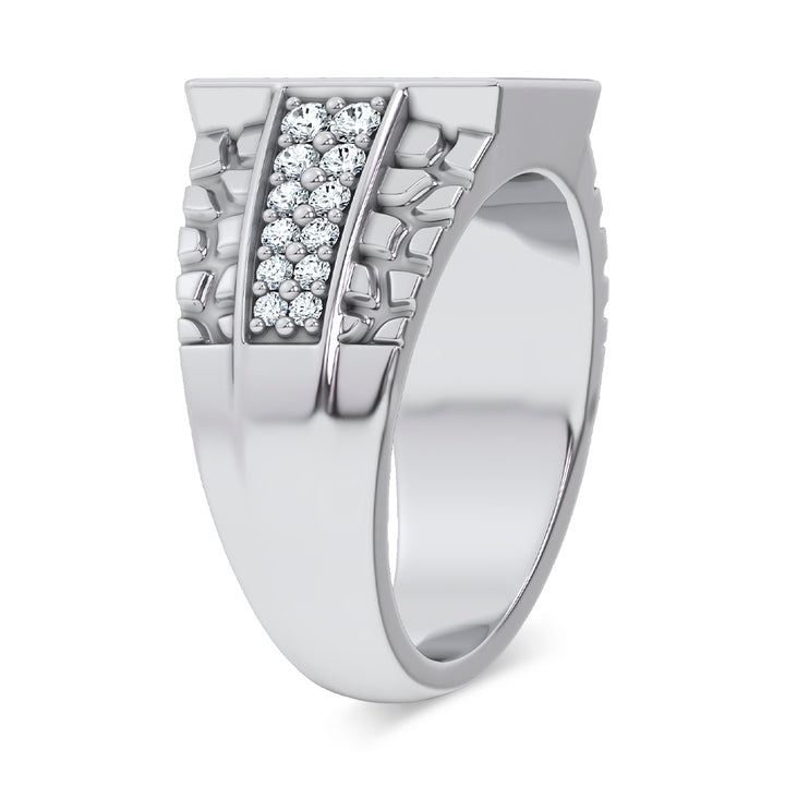 14K 1.50CT LAB GROWN Diamond Mens Ring