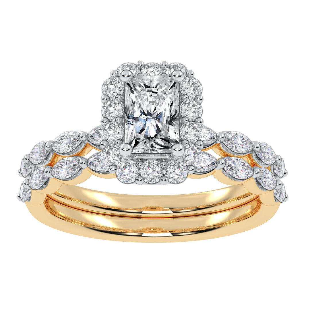 10K 1.25CT  Certified Lab Grown Diamond Bridal Set