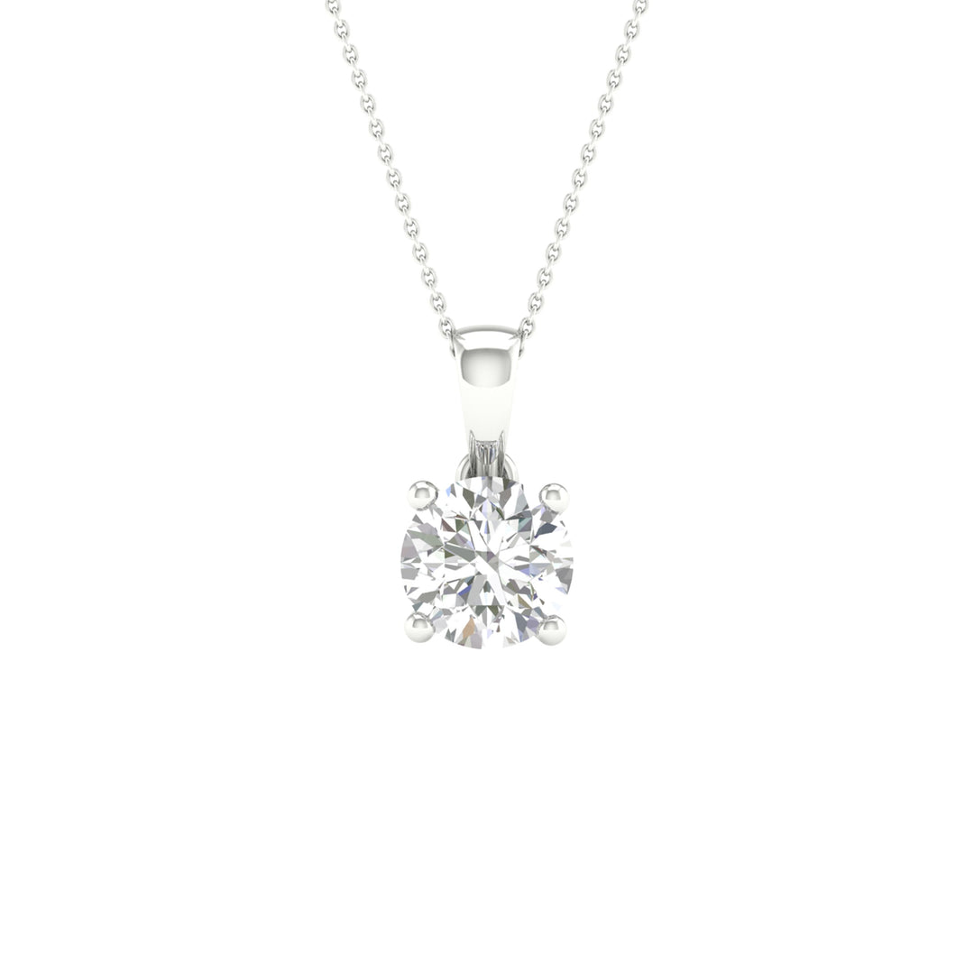 14K 0.50CT Certified Lab Grown Diamond Pendant