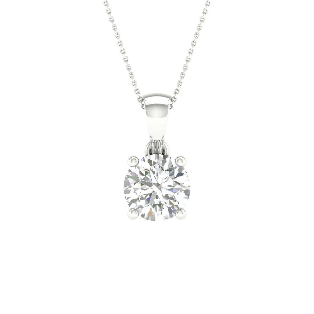14K 2.00CT Certified Lab Grown Diamond Pendant