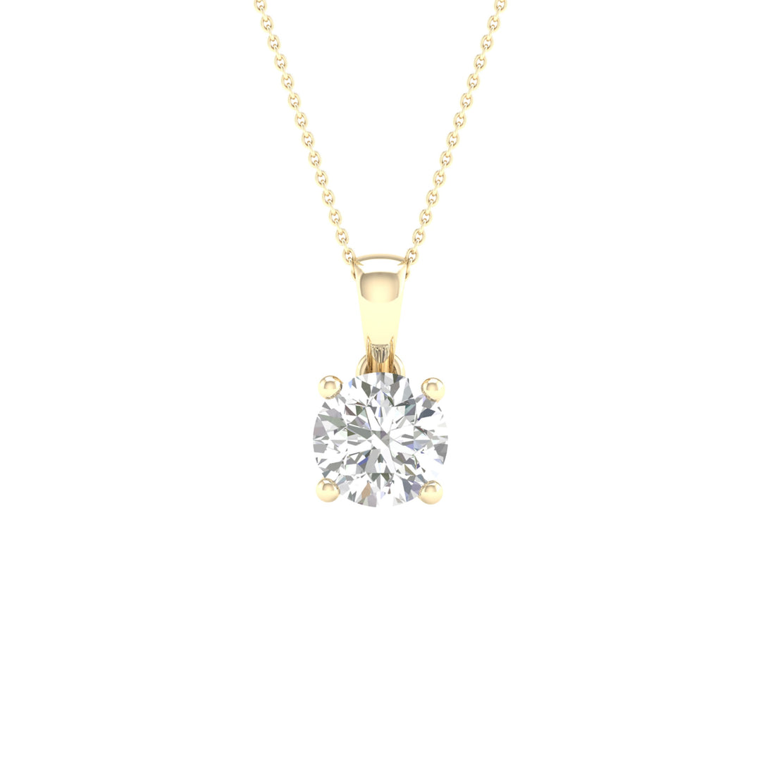 14K 0.50CT Certified Lab Grown Diamond Pendant ( IGI Certified )