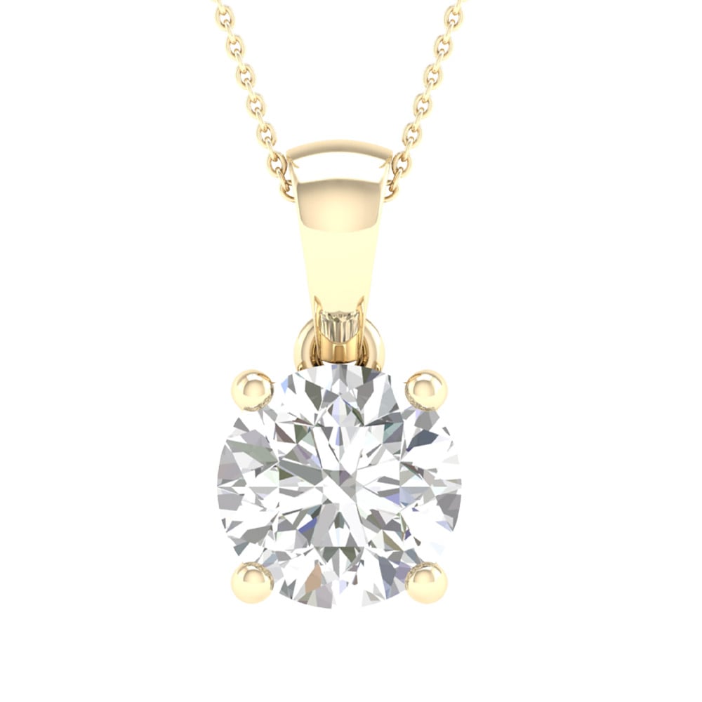 10K 0.50CT Certified Lab Grown Diamond Pendant