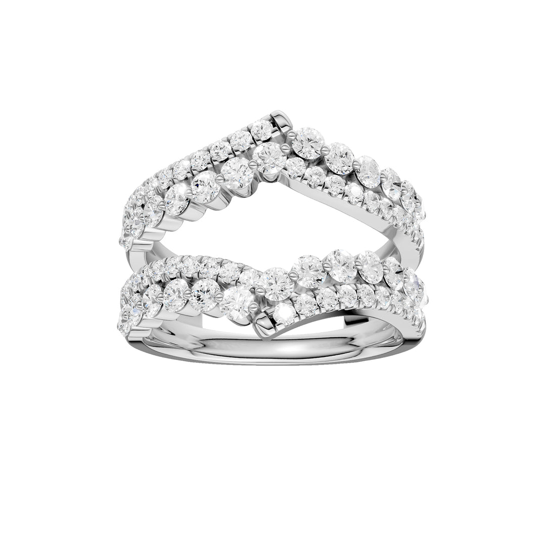 14K 1.00CT Certified Lab Grown Diamond Ring Guard