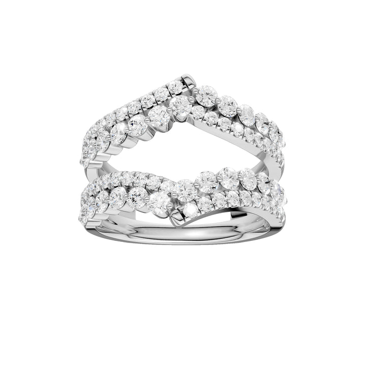 14K 1.00CT Certified Lab Grown Diamond Ring Guard