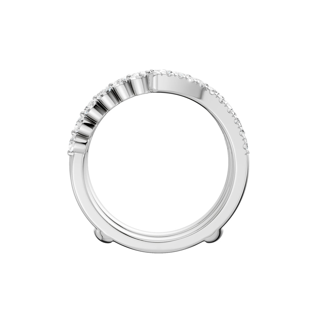 14K 1.00CT Certified Lab Grown Diamond Ring Guard