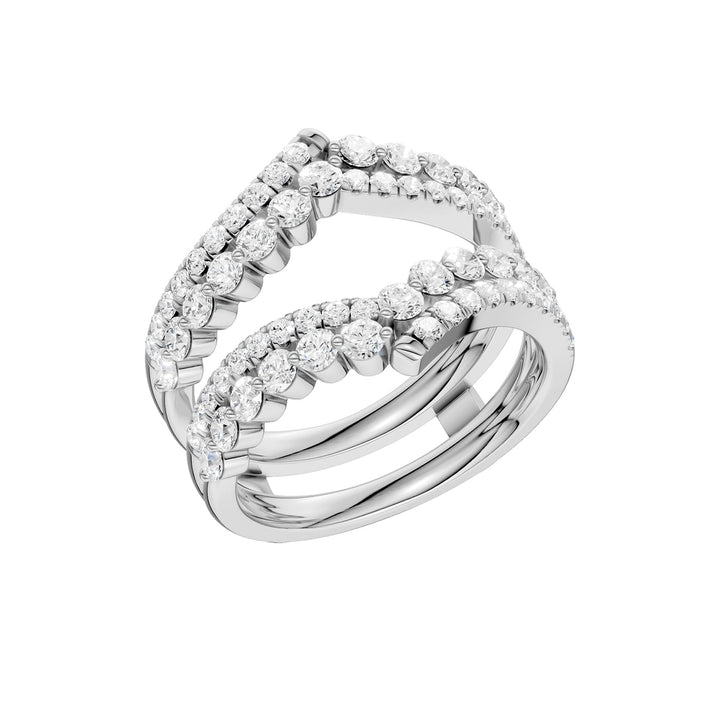 14K 1.00CT Certified Lab Grown Diamond Ring Guard