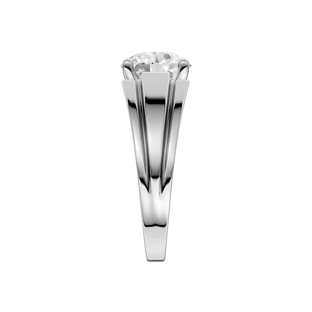 14K 3.00CT  Certified Lab Grown Diamond Mens Ring