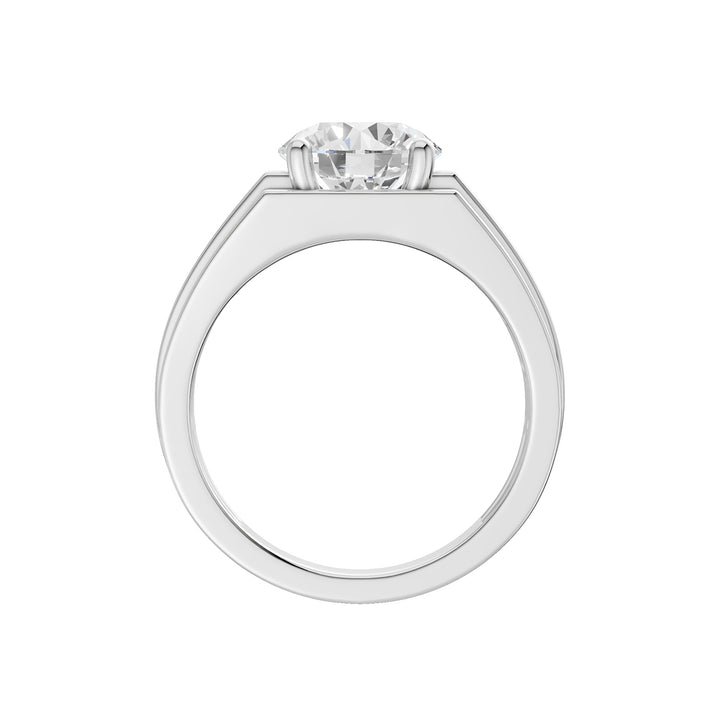 14K 3.00CT  Certified Lab Grown Diamond Mens Ring