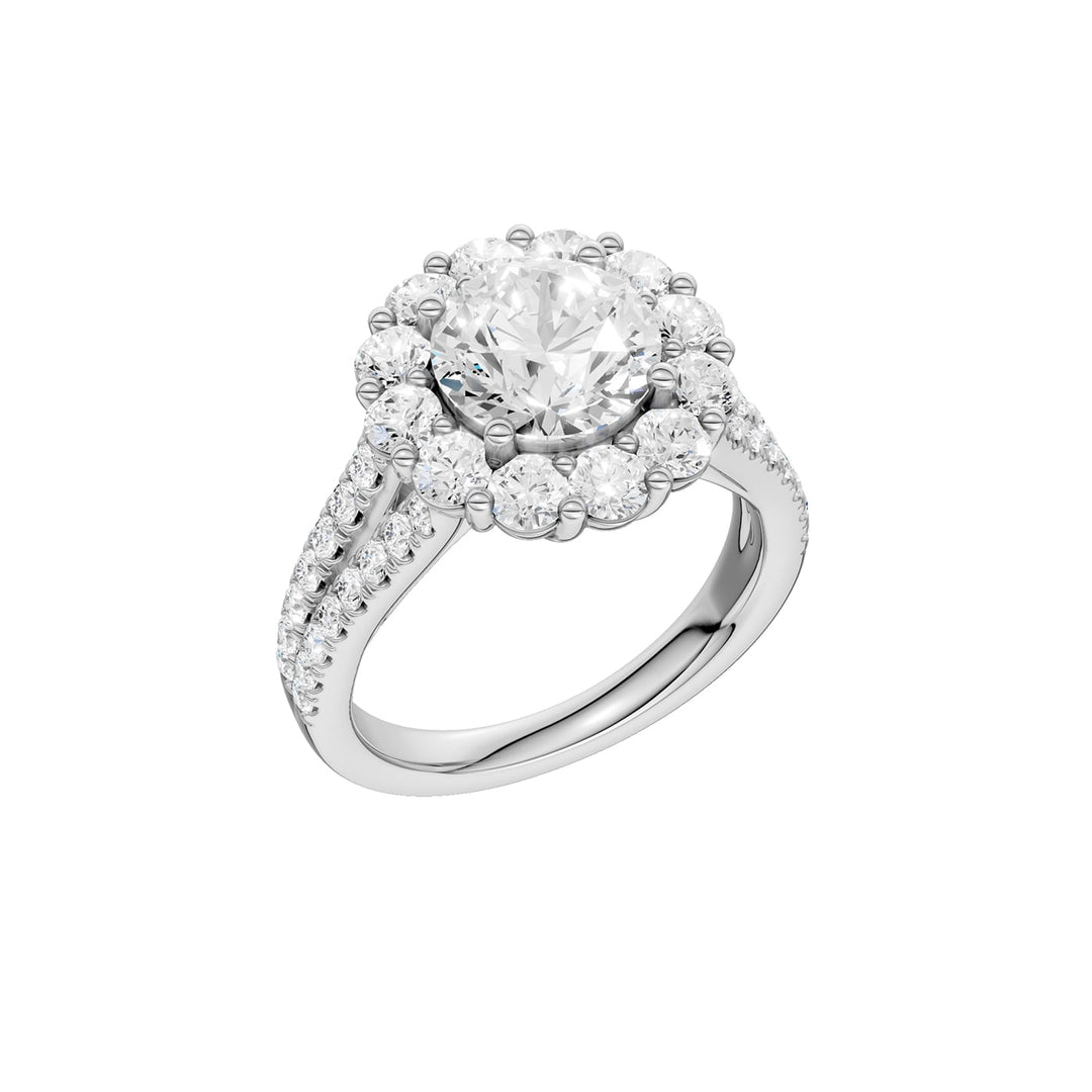 14K 3.25CT  Certified Lab Grown Diamond Ring