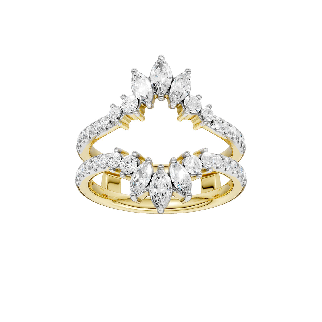 14K 1.00CT Certified Lab Grown Diamond Ring Guard