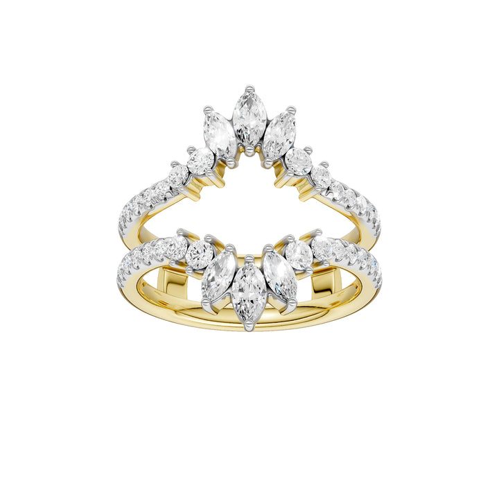 14K 1.00CT Certified Lab Grown Diamond Ring Guard