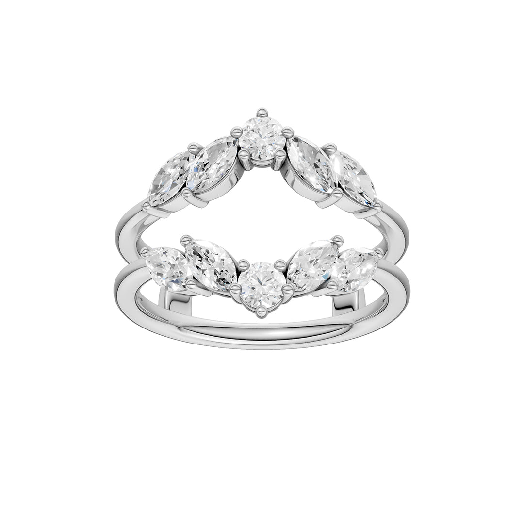 14K 1.00CT Certified Lab Grown Diamond Ring Guard