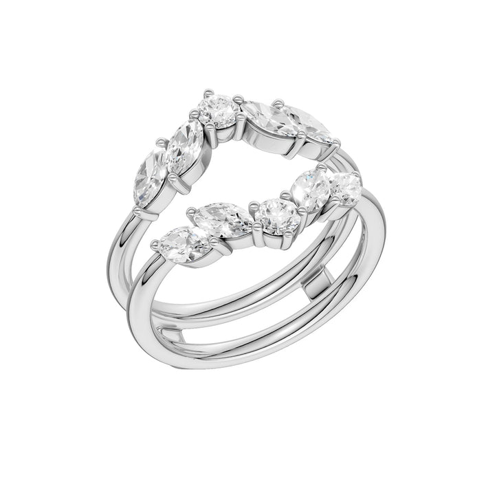 14K 1.00CT Certified Lab Grown Diamond Ring Guard