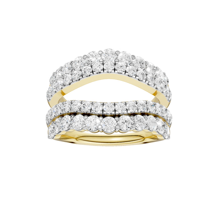 14K 2.00CT Certified Lab Grown Diamond Ring Guard