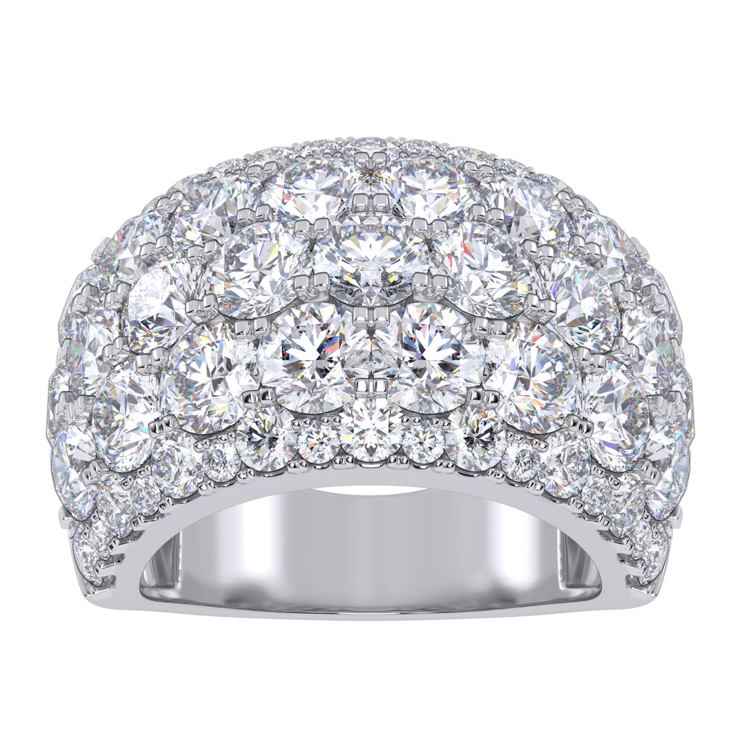 14K 6.00CT Certified Lab Grown Fancy Band