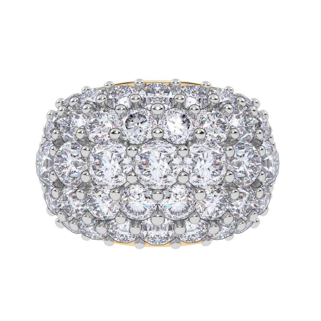 14K 6.00CT Certified Lab Grown Fancy Band