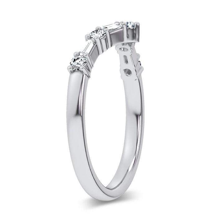 14K 0.21CT Certified Lab Grown  Diamond Enhancer Band