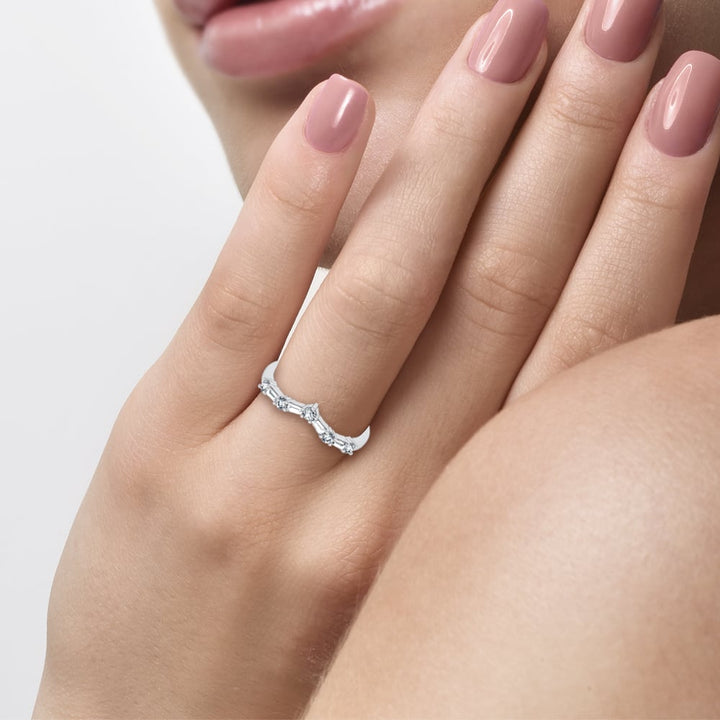 14K 0.21CT Certified Lab Grown  Diamond Enhancer Band
