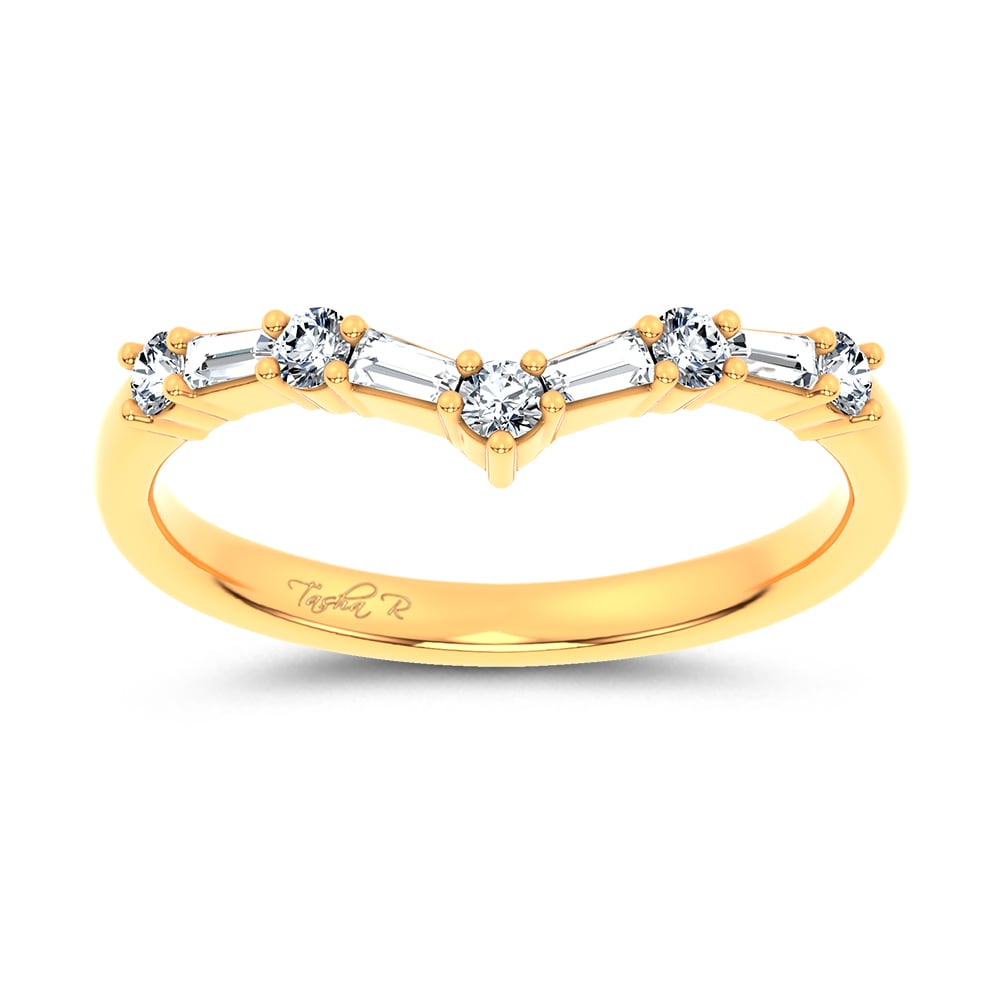 14K 0.21CT Certified Lab Grown  Diamond Enhancer Band