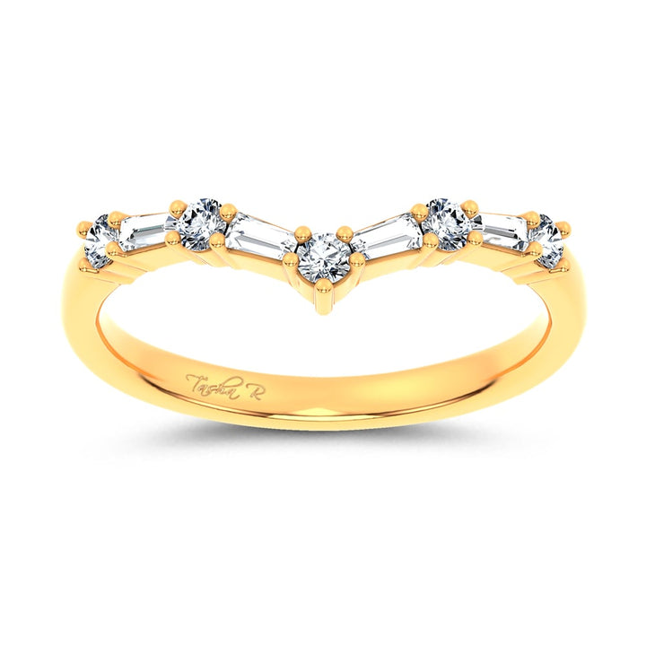 14K 0.21CT Certified Lab Grown  Diamond Enhancer Band