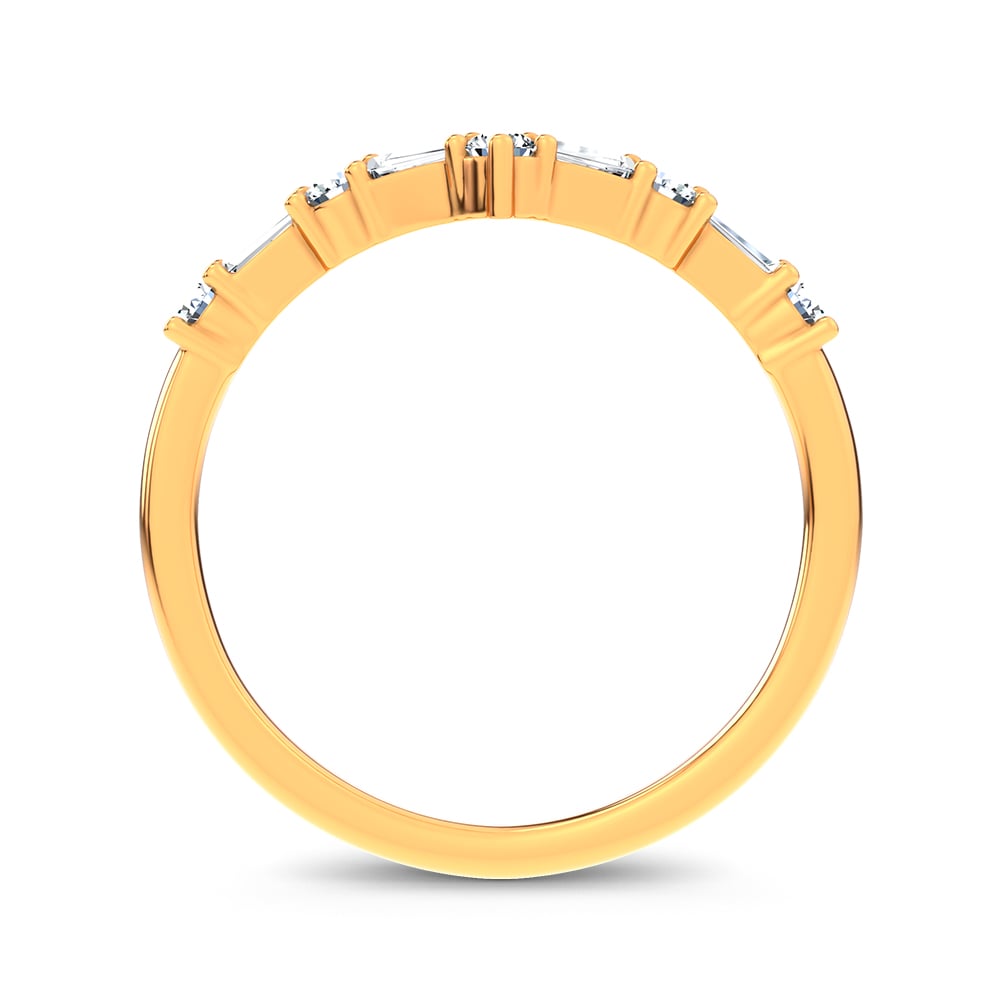 14K 0.21CT Certified Lab Grown  Diamond Enhancer Band