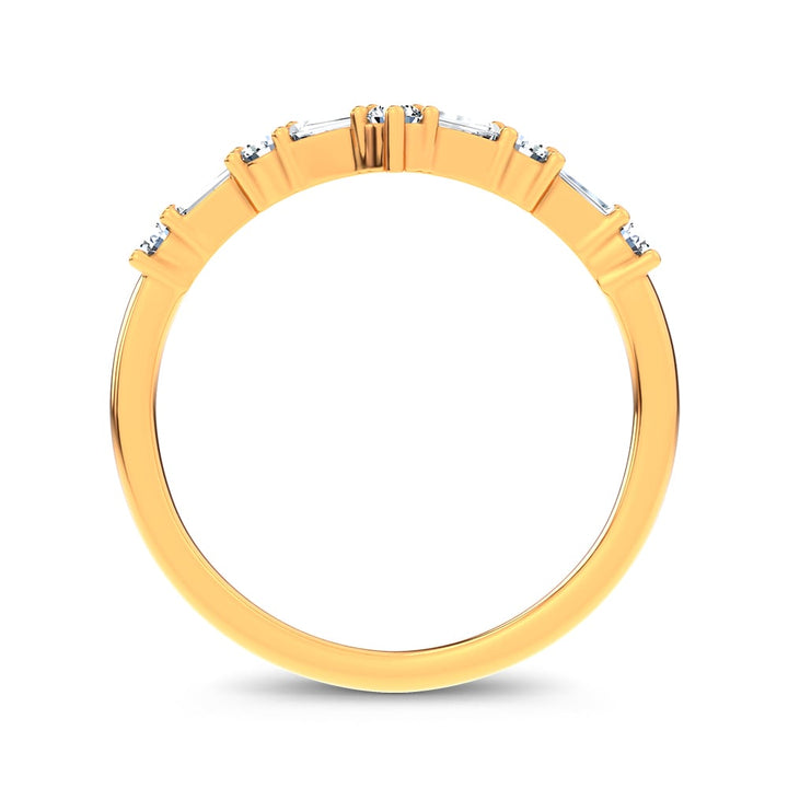 14K 0.21CT Certified Lab Grown  Diamond Enhancer Band