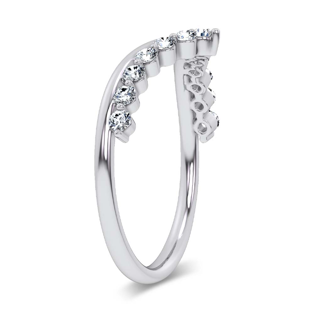 14K 0.25CT Certified Lab Grown  Diamond Enhancer Band