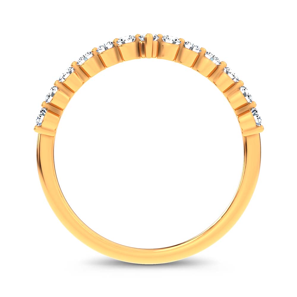14K 0.25CT Certified Lab Grown  Diamond Enhancer Band