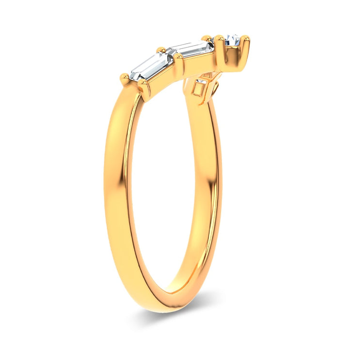 14K 0.25CT Certified Lab Grown  Diamond Enhancer Band