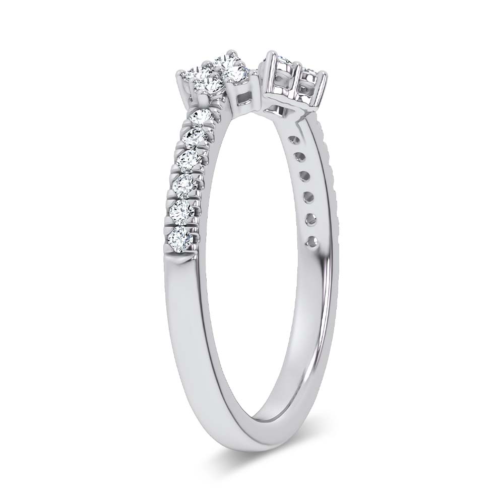 14K 0.20CT Certified Lab Grown  Diamond Enhancer Band