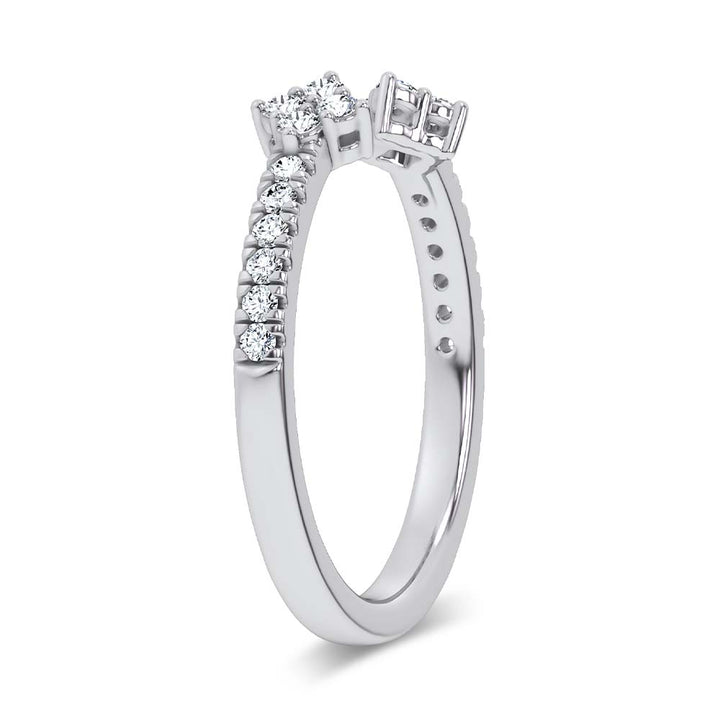 14K 0.20CT Certified Lab Grown  Diamond Enhancer Band