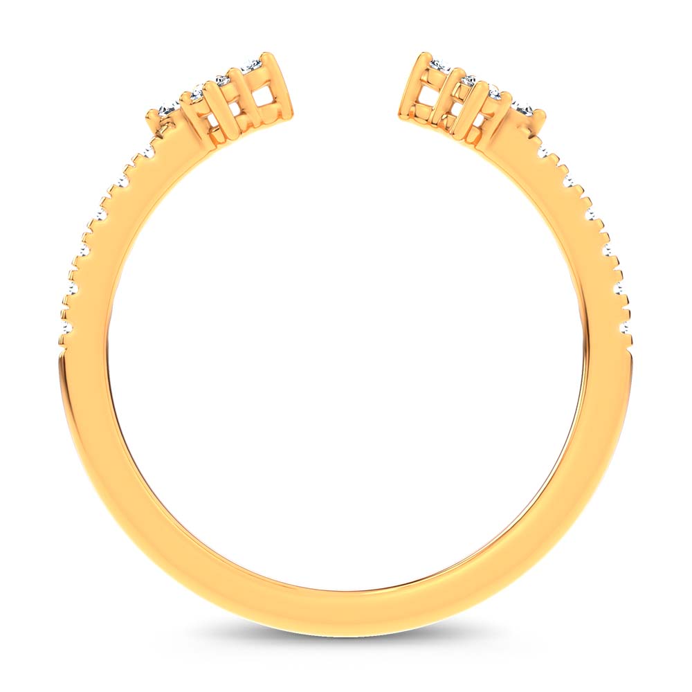 14K 0.20CT Certified Lab Grown  Diamond Enhancer Band