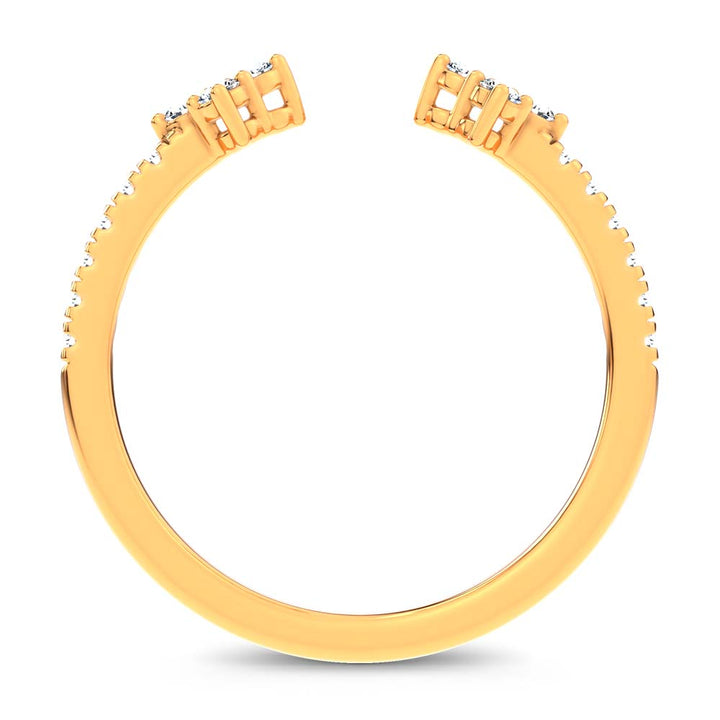 14K 0.20CT Certified Lab Grown  Diamond Enhancer Band
