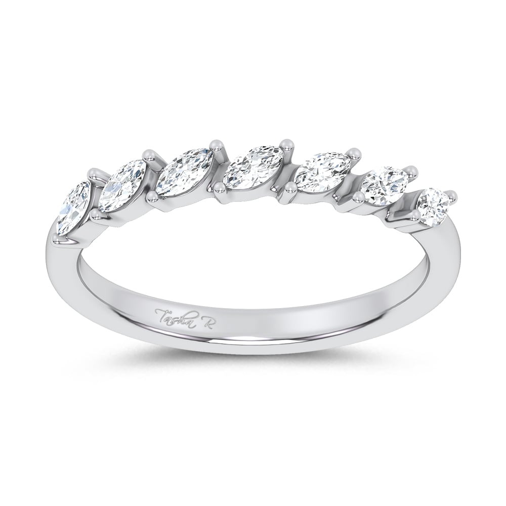 14K 0.25CT Certified Lab Grown Fancy Band