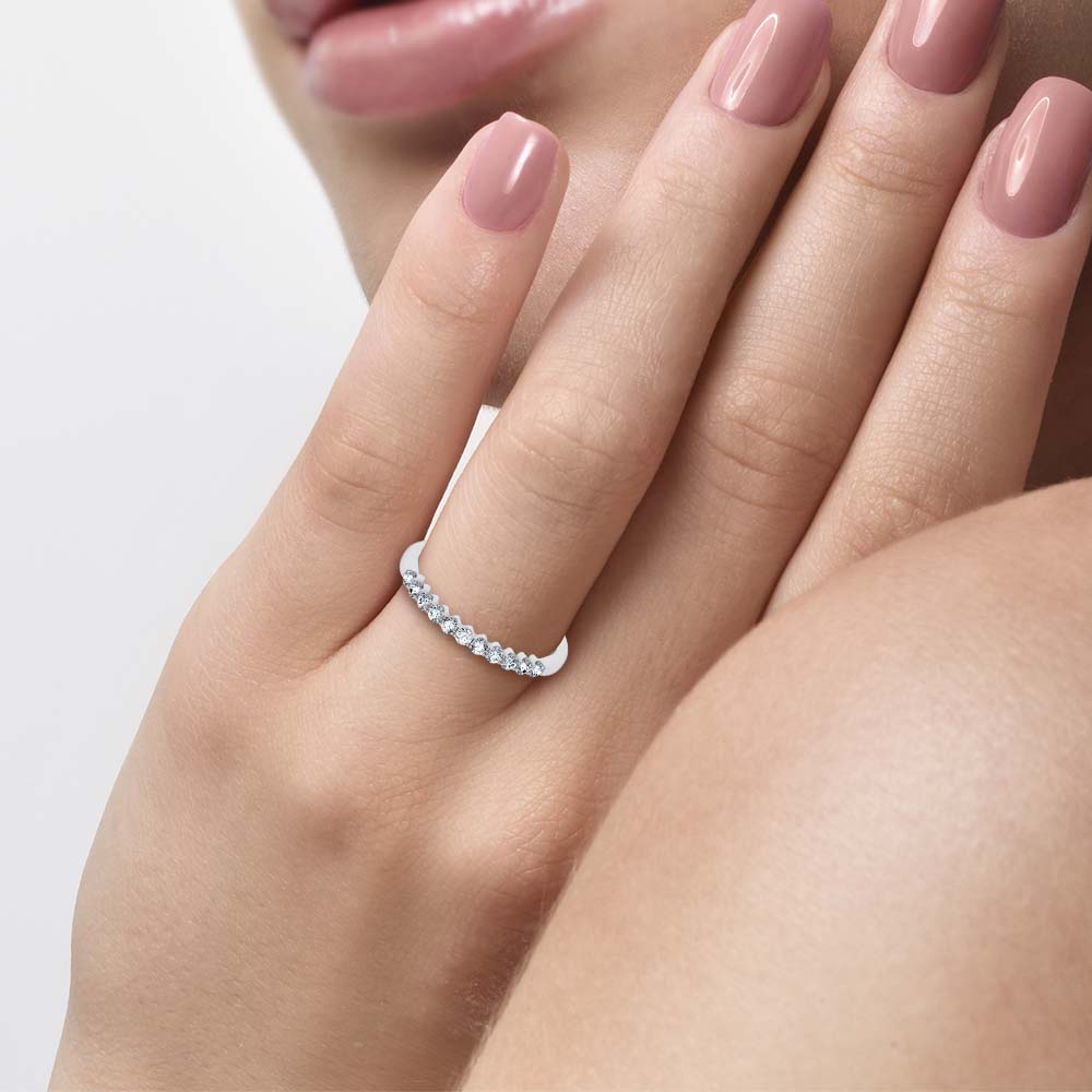 14K 0.25CT Certified Lab Grown  Diamond Band