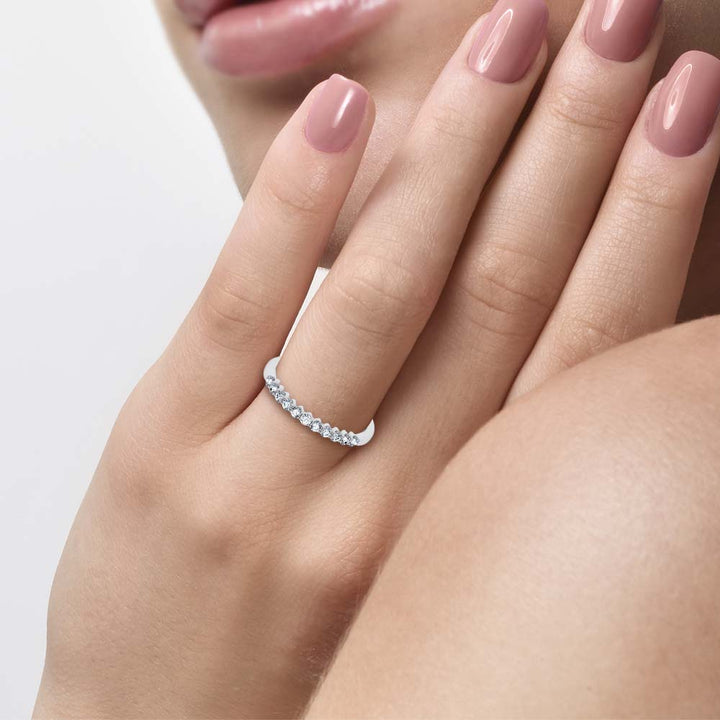 14K 0.25CT Certified Lab Grown  Diamond Band