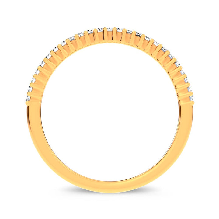 14K 0.33CT Certified Lab Grown Fancy Band