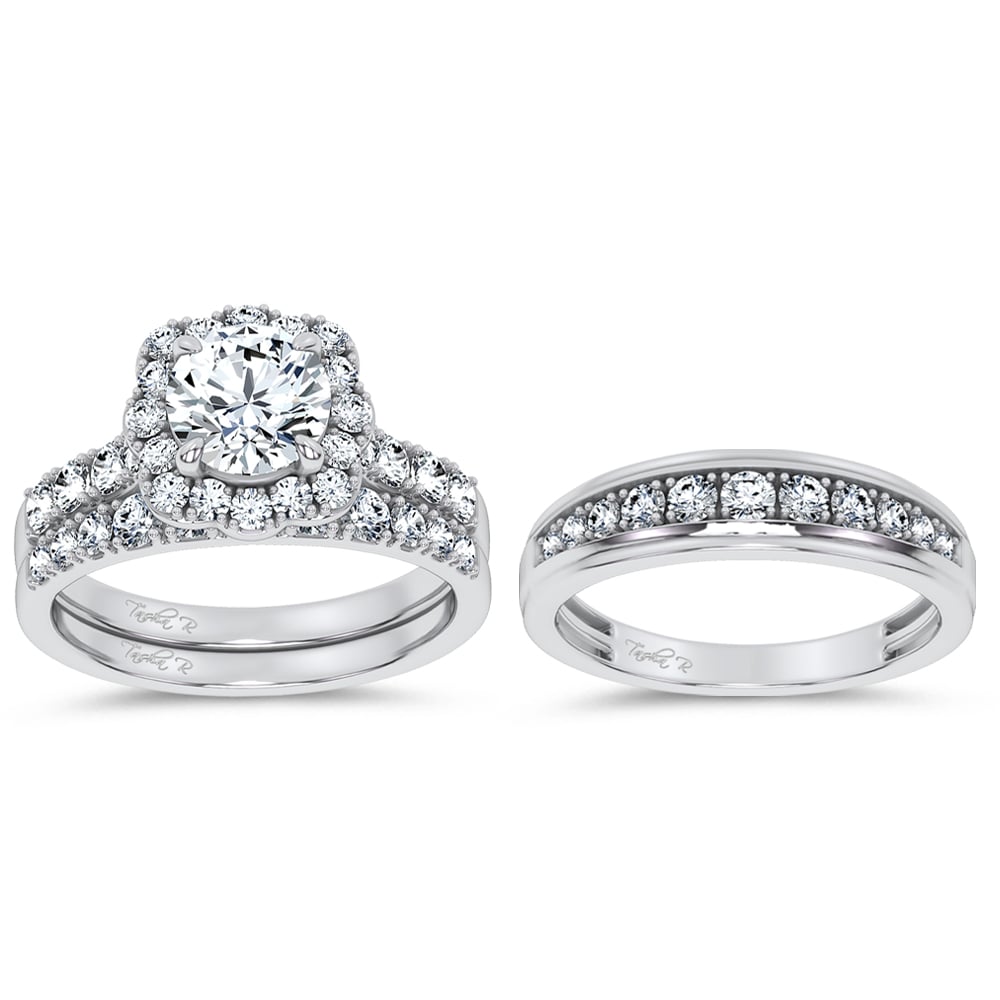 14K 3.00CT Certified Lab Grown TRIO SET