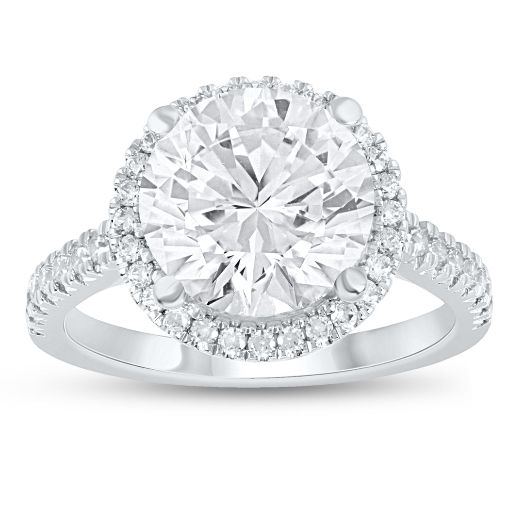 10K 4.50CT Certified Lab Grown Diamond Engagement Ring