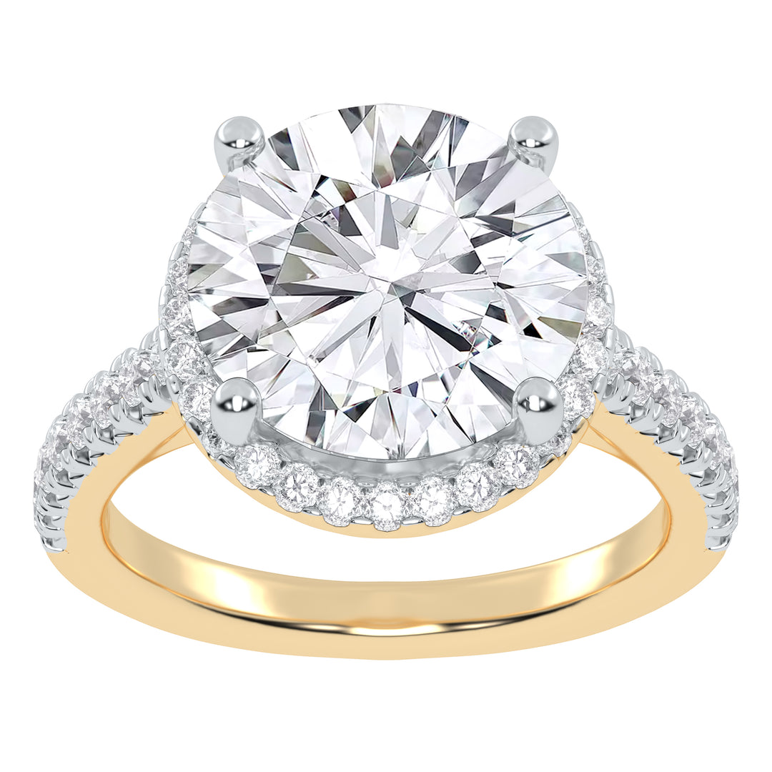 10K 4.50CT Certified Lab Grown Diamond Engagement Ring