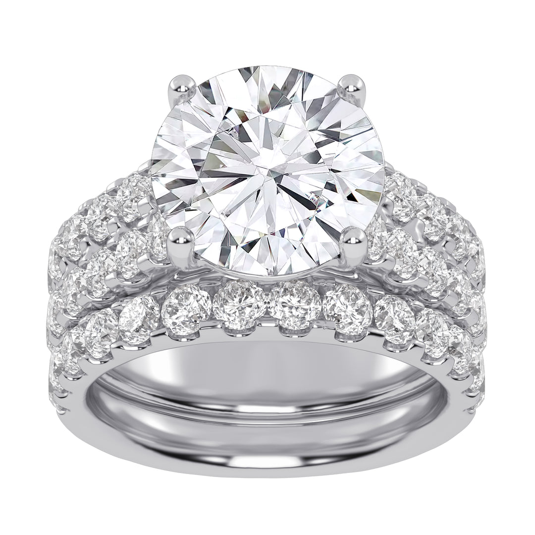 10K 6.00CT Certified Lab Grown DIAMOND BRIDAL SET