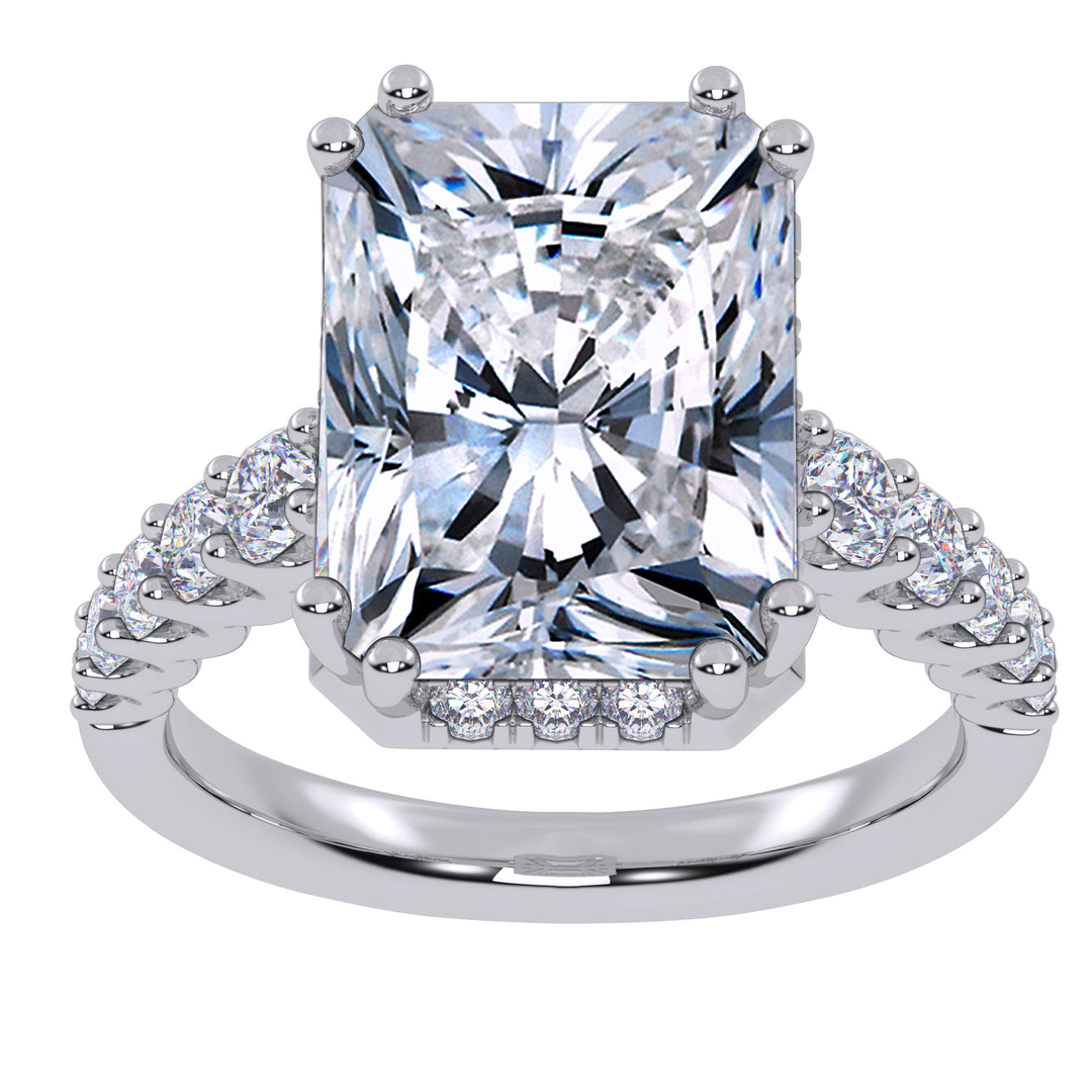 10K 4.75CT  Certified Lab Grown Diamond Engagement Ring