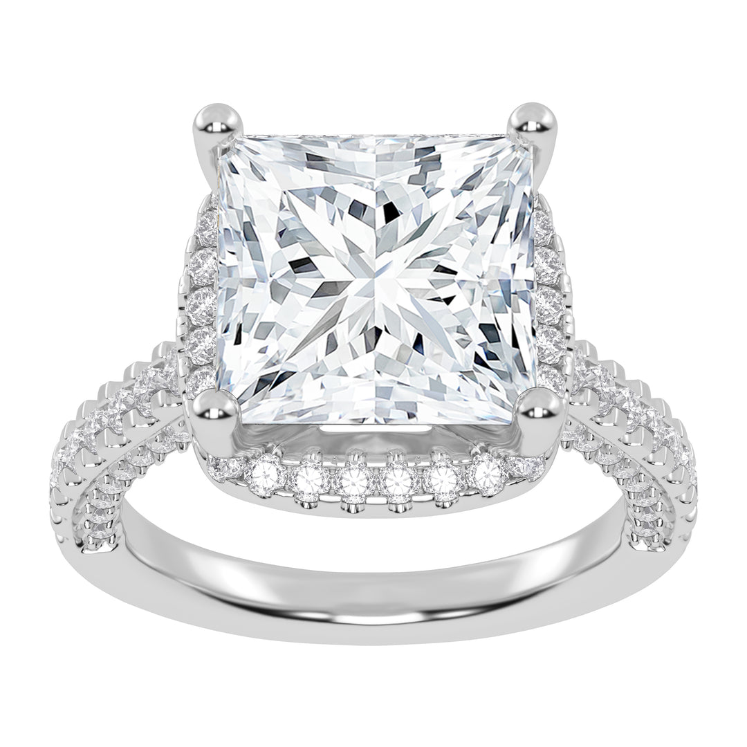 10K 4.76CT  Certified Lab Grown Diamond Engagement Ring